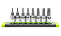 GripEdge 8pc 1/4 Dr Short Metric RPT Hex Driver Set