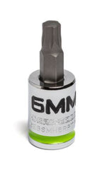 GripEdge 6mm 3/8 Dr Short RPT Hex Bit Socket