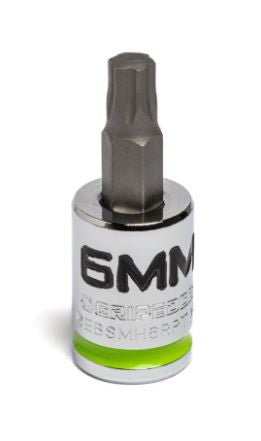 GripEdge 6mm 3/8 Dr Short RPT Hex Bit Socket
