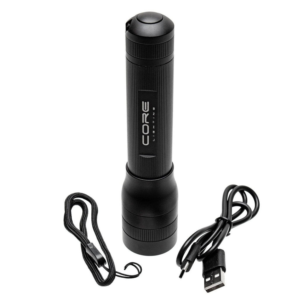 CORE Rechargeable Focusing Torch - 1000 Lumens