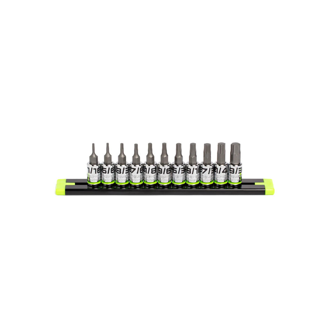GripEdge 11pc 1/4 Dr Short SAE RPT Hex Driver Set
