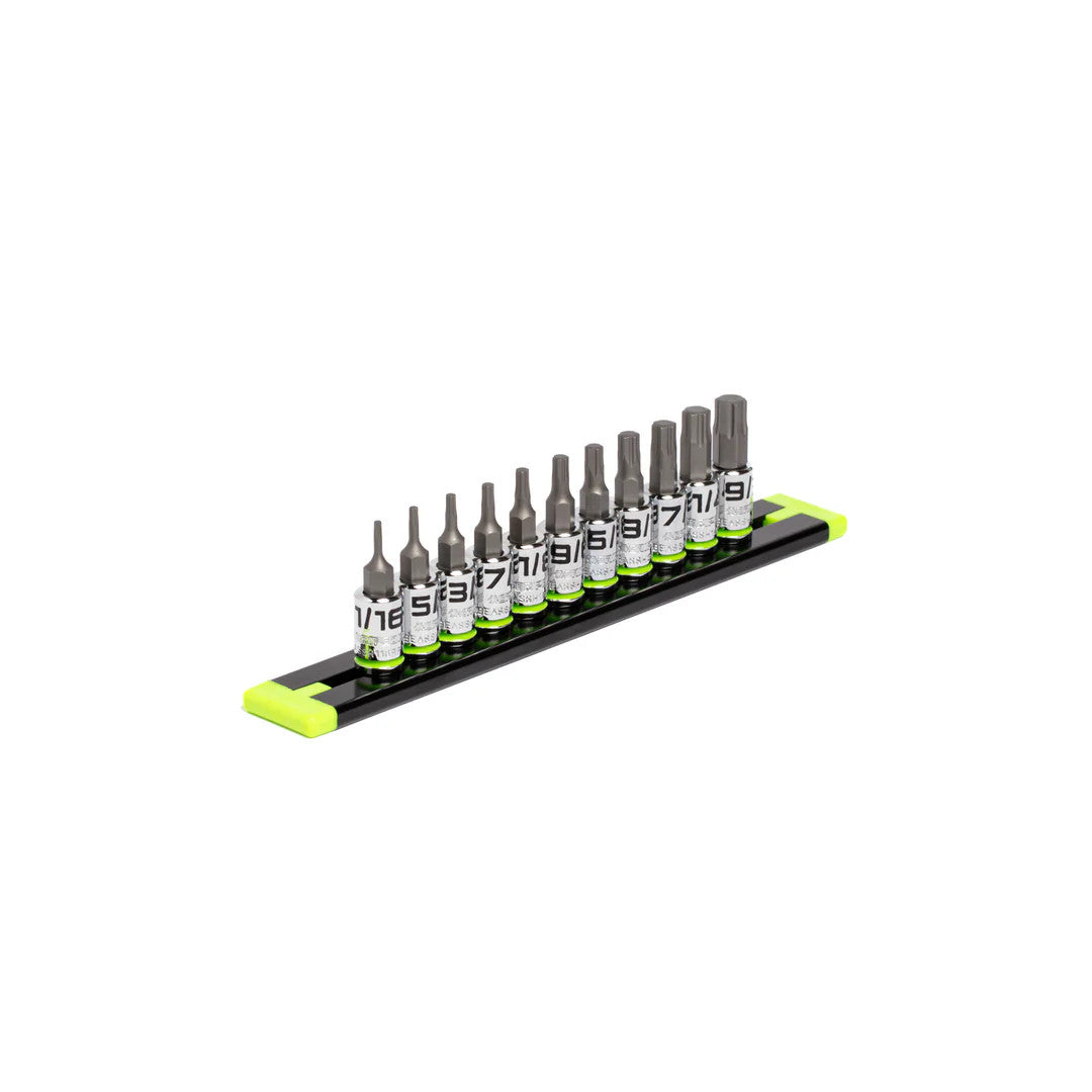 GripEdge 11pc 1/4 Dr Short SAE RPT Hex Driver Set