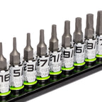 GripEdge 11pc 1/4 Dr Short SAE RPT Hex Driver Set