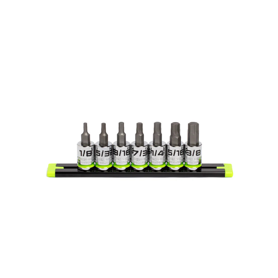 GripEdge 7pc 3/8 Dr Short SAE RPT Hex Driver Set