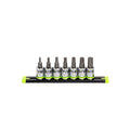 GripEdge 7pc 3/8 Dr Short SAE RPT Hex Driver Set