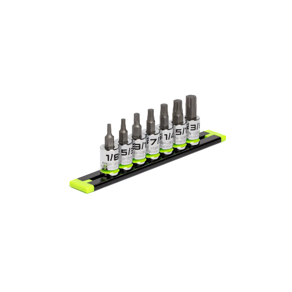 GripEdge 7pc 3/8 Dr Short SAE RPT Hex Driver Set