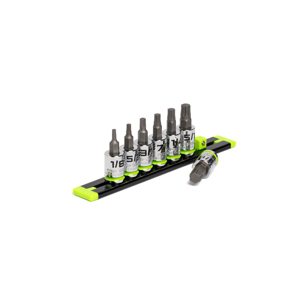 GripEdge 7pc 3/8 Dr Short SAE RPT Hex Driver Set