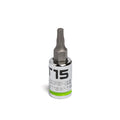 GripEdge 1/4 Dr RPT Star Bit Socket T15
