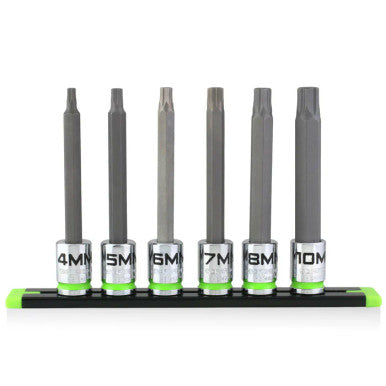 GripEdge 6pc 3/8Dr Metric RPT Hex Driver Set