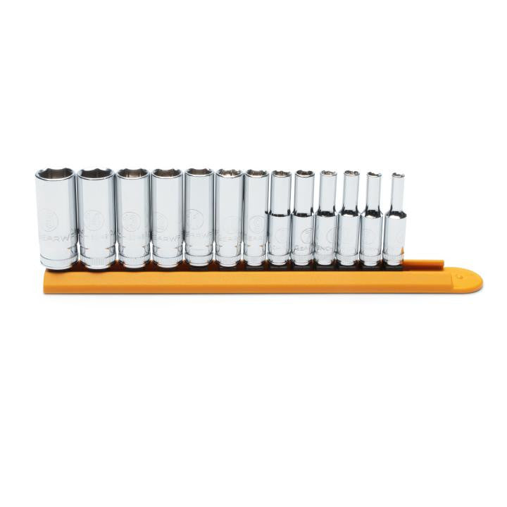 Gearwrench 13pc Deep Socket Set 1/4in Drive 6 Point