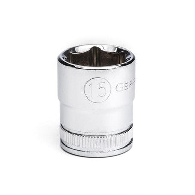 Gearwrench Standard Metric Socket 3/8in Drive 6 Point 15mm