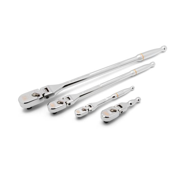 Gearwrench 4pc Flex Head Tear Drop Ratchet Set 120XP 1/4, 3/8, 1/2 Drive