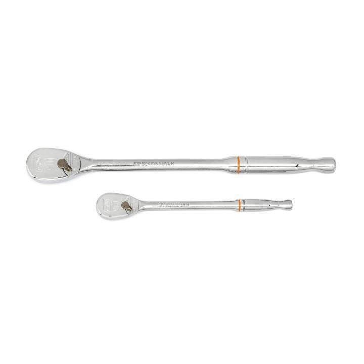Gearwrench 2pc 1/4in & 3/8in Drive 90T Long Handle Ratchet Set