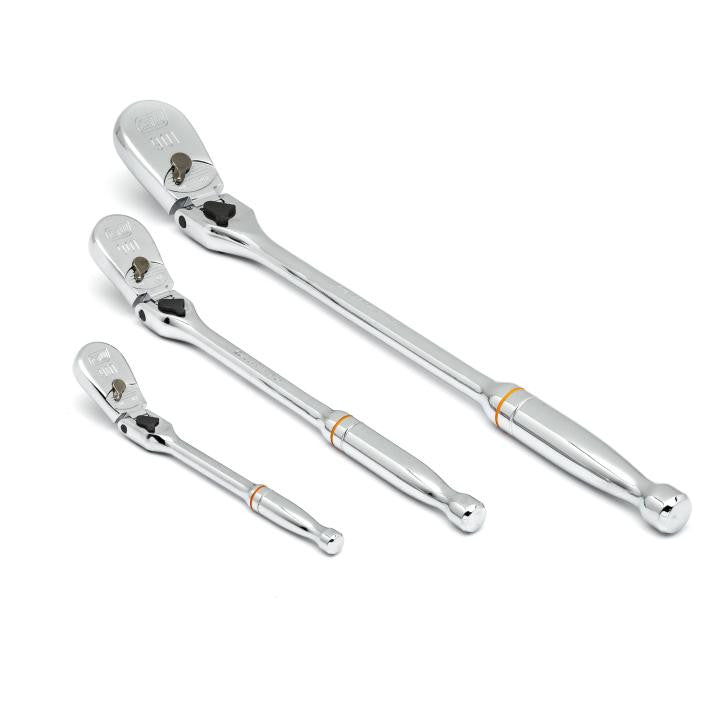 Gearwrench 3Pc 90T Locking Flex Head Ratchet Set