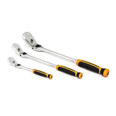 Gearwrench 3pc 90T Cushion Grip Locking Flex Head Ratchet Set