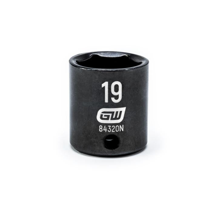 Gearwrench Standard Impact Socket 3/8in Drive 19mm