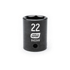 Gearwrench Standard Impact Socket 1/2in Drive 22mm