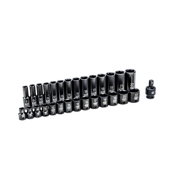 Gearwrench 29Pc 3/8in Std & Deep Impact Socket Set
