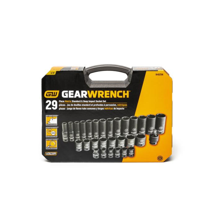 Gearwrench 29Pc 3/8in Std & Deep Impact Socket Set