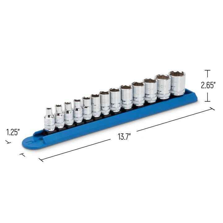 Gearwrench 13pc Metric Socket Set 1/4in Drive 6 Point