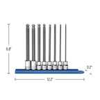 Gearwrench 8pc Metric Long Ball Hex Bit Socket Set