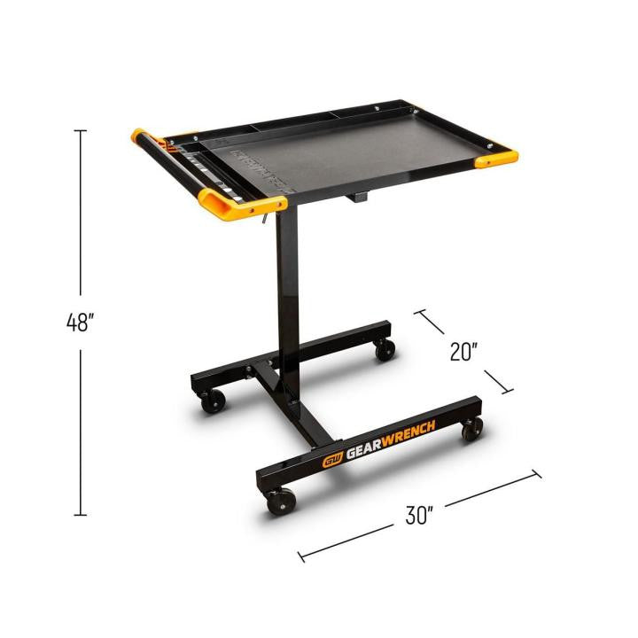 Gearwrench Adjustable Height Mobile Work Table 35 - 48in