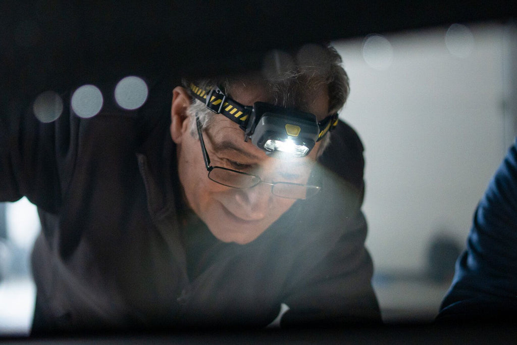 Led Lenser HF6R WORK RECHARGEABLE LED Headlamp - Yellow (800)