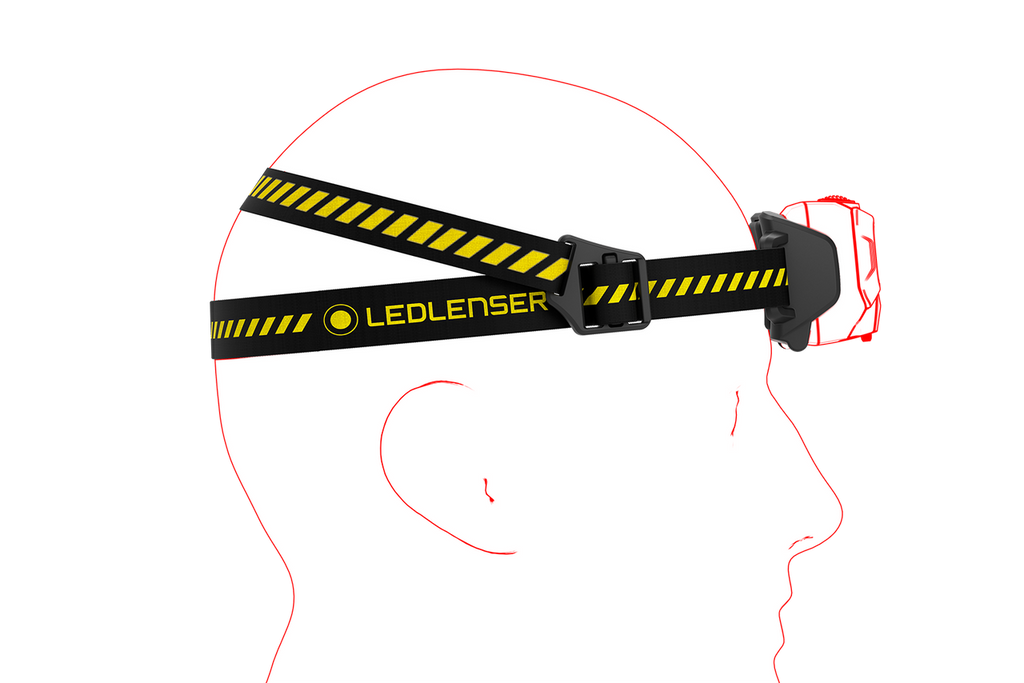 Led Lenser HF6R WORK RECHARGEABLE LED Headlamp - Yellow (800)
