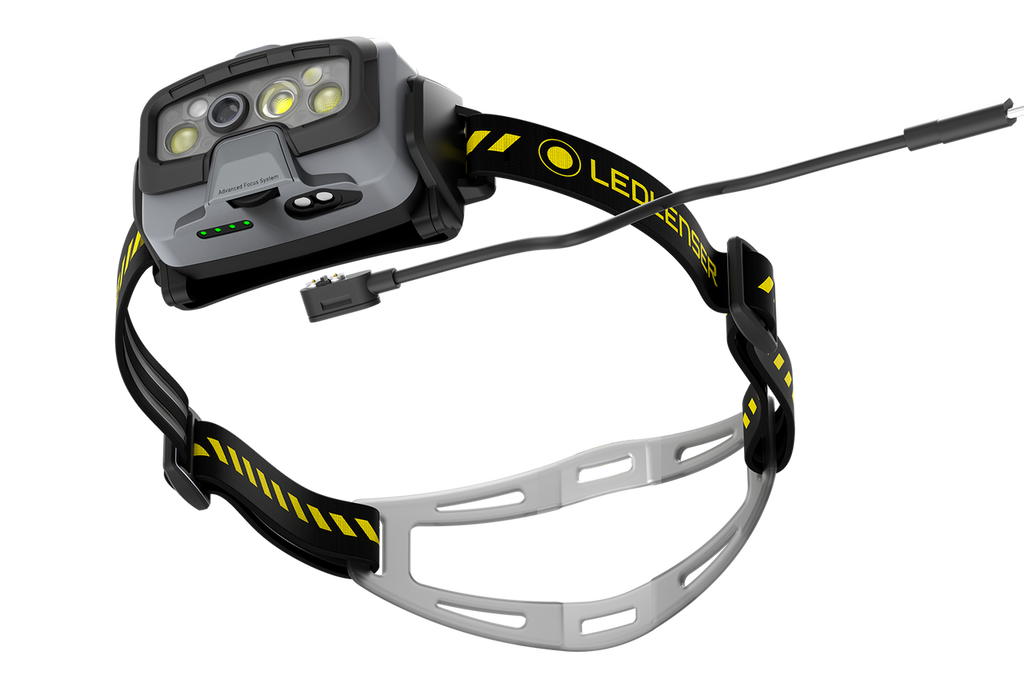 Led Lenser HF8R WORK RECHARGEABLE LED Headlamp Yellow (1600)