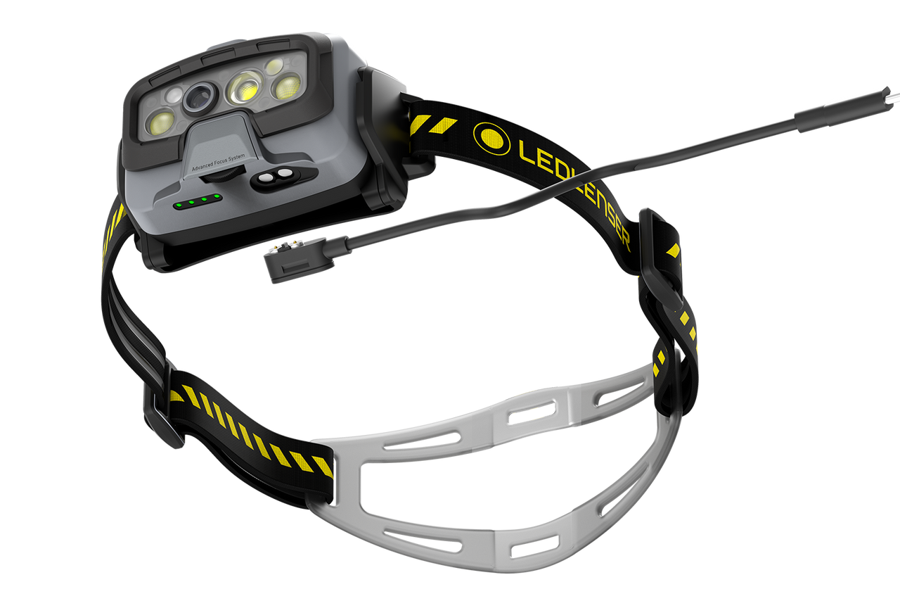 Led Lenser HF8R WORK RECHARGEABLE LED Headlamp Yellow (1600)