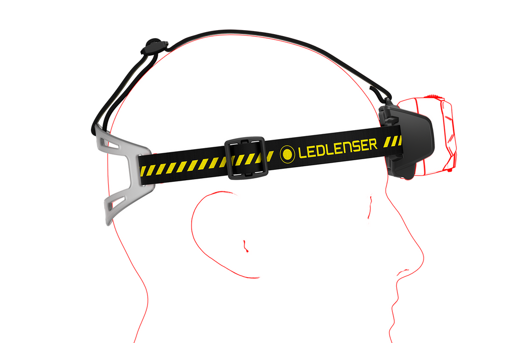 Led Lenser HF8R WORK RECHARGEABLE LED Headlamp Yellow (1600)