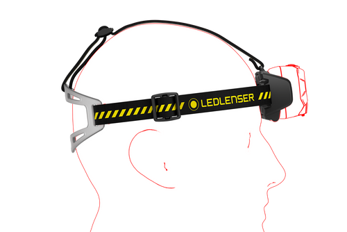 Led Lenser HF8R WORK RECHARGEABLE LED Headlamp Yellow (1600)