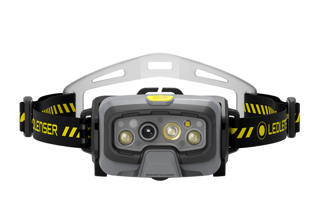 Led Lenser HF8R WORK RECHARGEABLE LED Headlamp Yellow (1600)