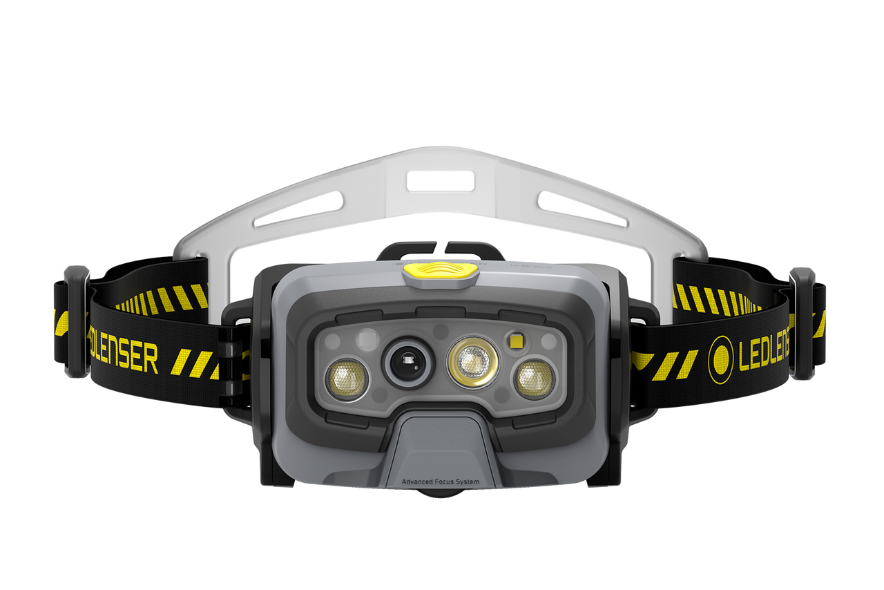 Led Lenser HF8R WORK RECHARGEABLE LED Headlamp Yellow (1600)