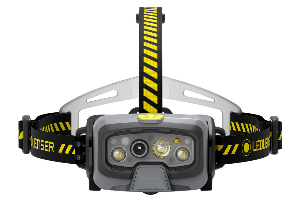 Led Lenser HF8R WORK RECHARGEABLE LED Headlamp Yellow (1600)