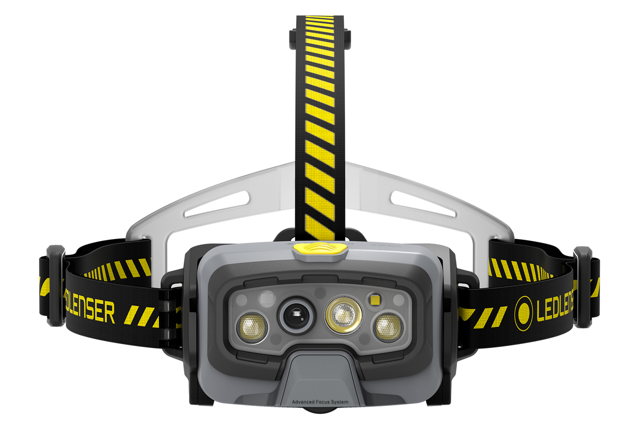 Led Lenser HF8R WORK RECHARGEABLE LED Headlamp Yellow (1600)