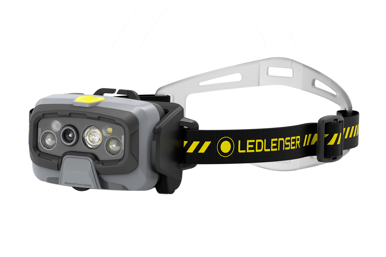 Led Lenser HF8R WORK RECHARGEABLE LED Headlamp Yellow (1600)