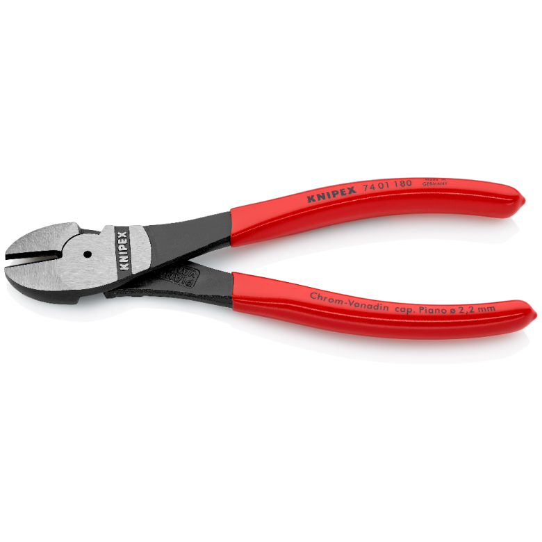 Knipex High Leverage Diagonal Cutter Plier with Bevel 180mm