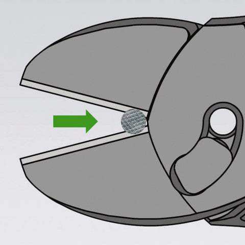 Knipex TwinForce Diagonal Cutters with Bevel 180mm