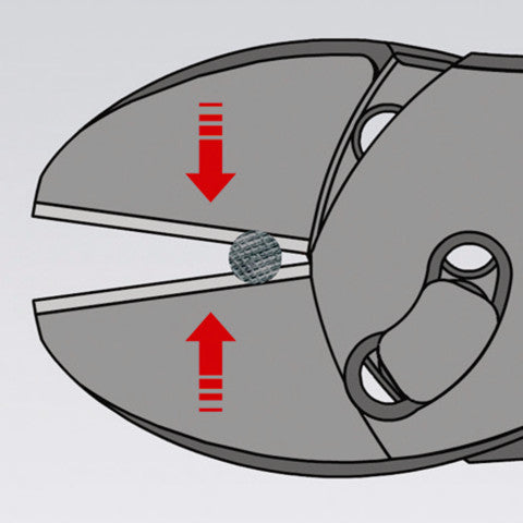 Knipex TwinForce Diagonal Cutters with Bevel 180mm