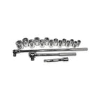 K Tool Socket Set 1/2 Dr 6 Point Metric 15-28mm 17Pc