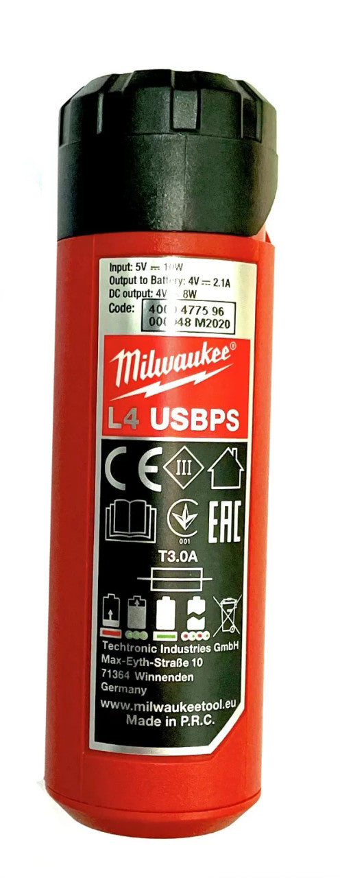 Milwaukee Charger for MWL4B3 Batteries (base layer)
