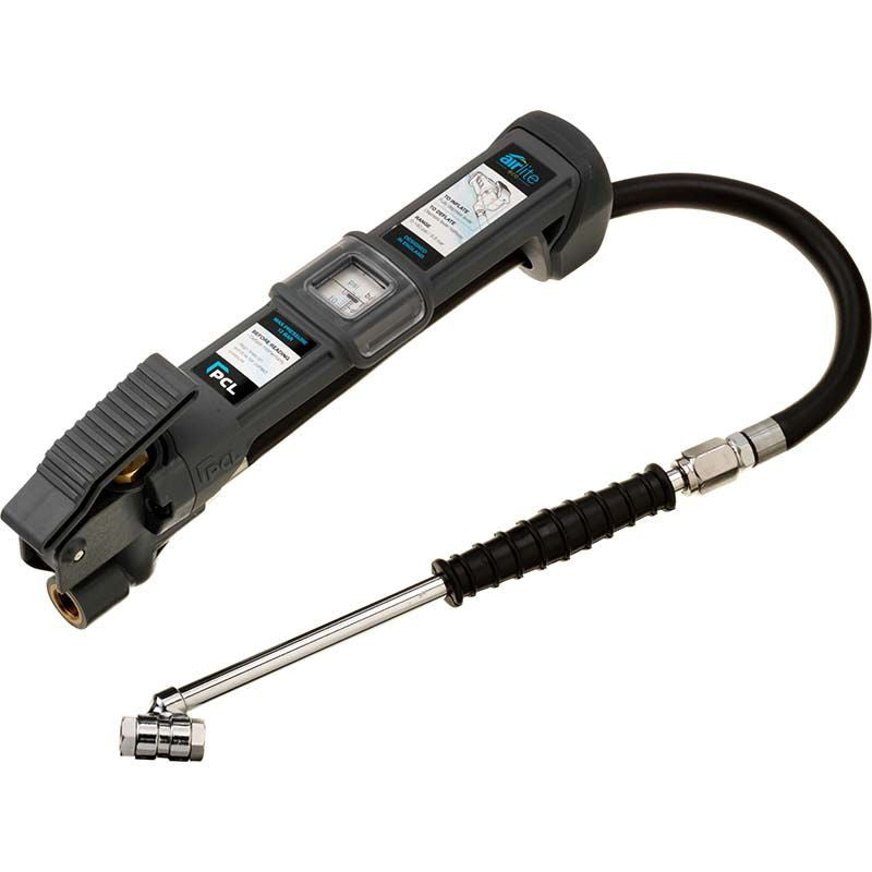 PCL Airlite Eco Tyre Inflator 0.4m Hose Twin Hold-on Connector