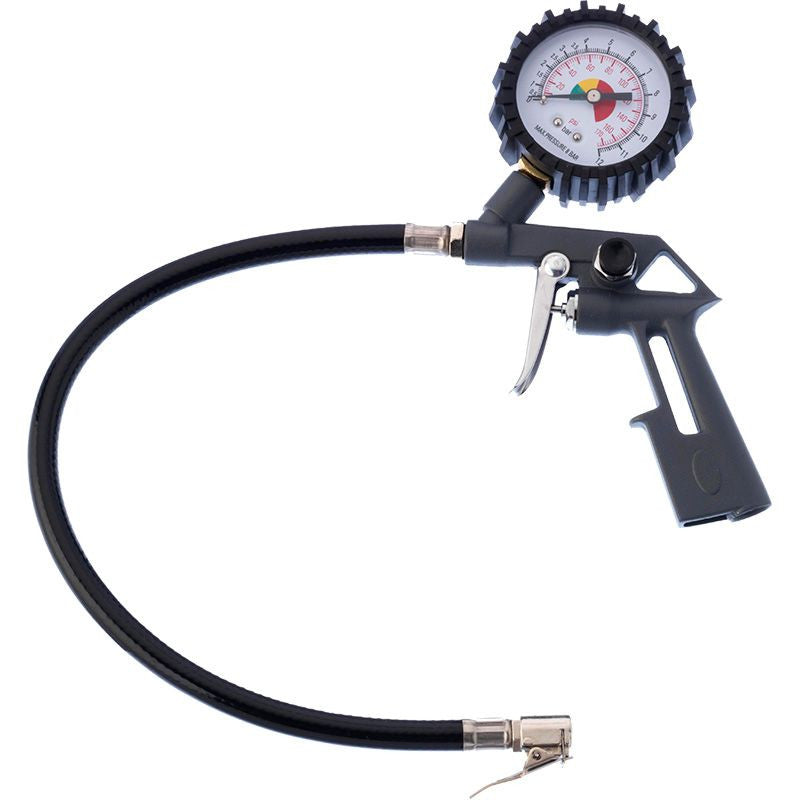 PCL Blowgun Style Tyre Inflator 10-174 psi & 0-12 bar 0.4m Hose