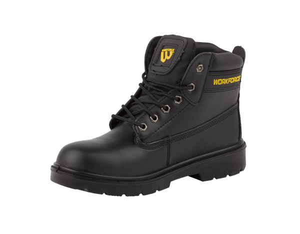 Workforce Black Leather Boot Size 7