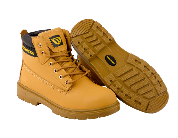 Workforce Honey Leather Boot Size 10