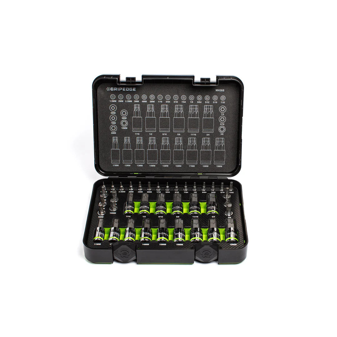 GripEdge 38pc Master RPT Hex Driver Set