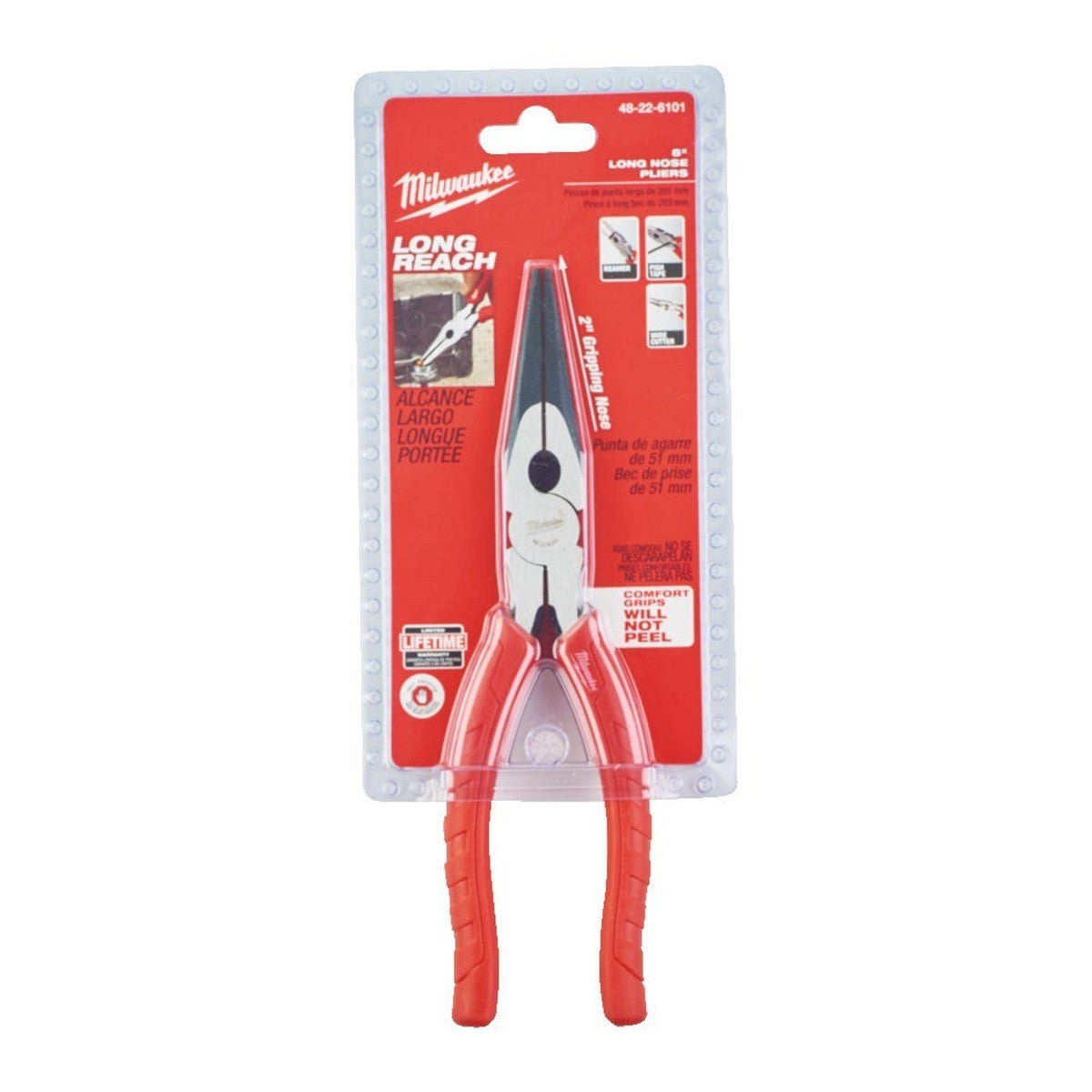 Milwaukee Torque Lock Long Nose Pliers -1pc 48226101