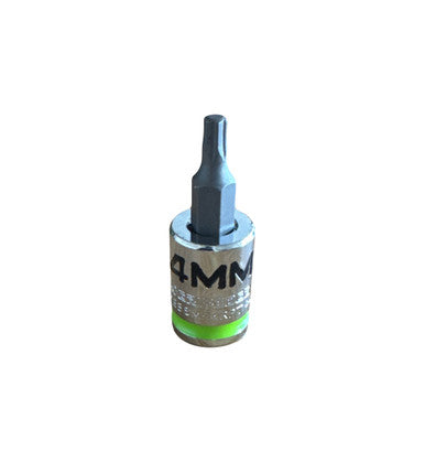 GripEdge 4mm 3/8 Dr Short RPT Hex Bit Socket