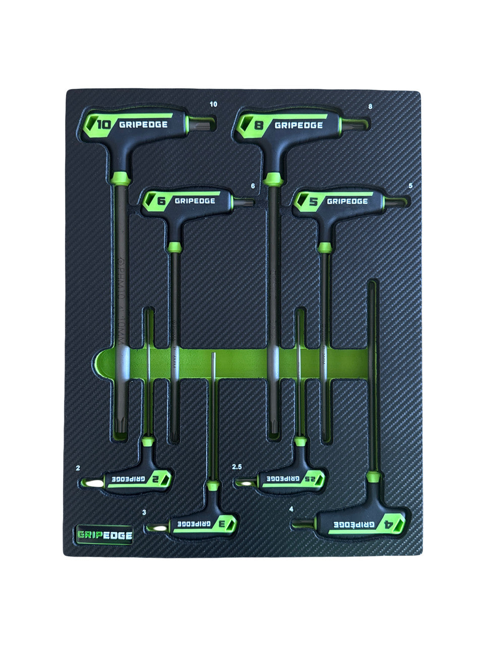 GripEdge 8pc RPT Metric Hex T-Handle Set Long